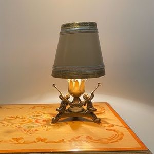 Vintage Bronze 3 Cherubs Lamp